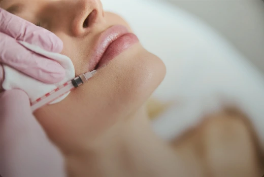 Procédure d'injection pour l'augmentation des lèvres
